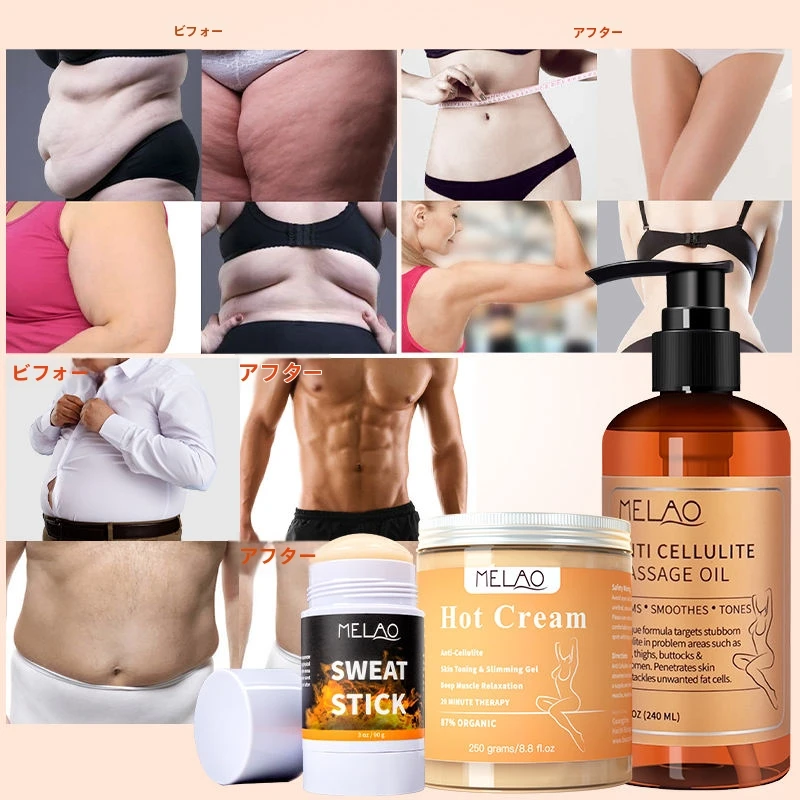 OEMプライベートラベルナチュラルベストボディスリミングクリーム3日間