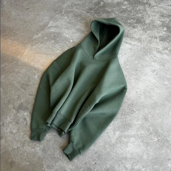 Unisex Oversized Cotton Polyester Blend Essentials Plain Solid Blank Neoprene Sweatpants and Hoodie Set Sweatsuit Tracksuit Men