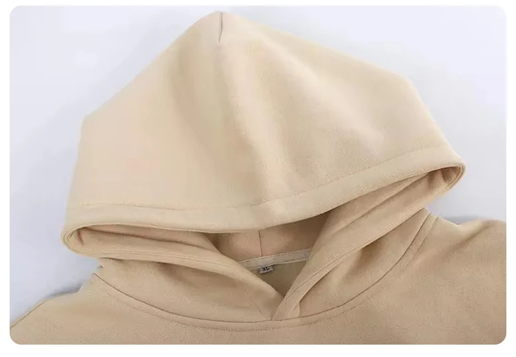 Hip Hop Heavy Cotton 100% Soft Eco-Friendly Breathable Regular Fit French Terry Winter Mens Cropped Pullover Hoodie factory