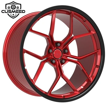 Cusmeed Hot sell 2 piece wheel aluminum 16 to 24 inch for cars modification wheel
