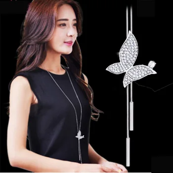 MX2 Fashion rhinestones good quality flower Necklaces long necklace