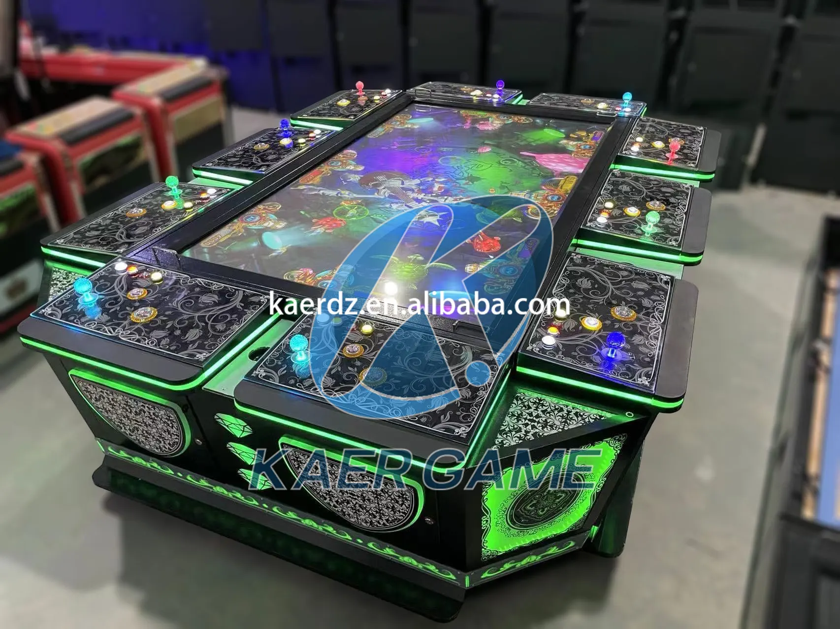 USA Deluxe Arcade Fish Game Table 10 Player Machine 86''