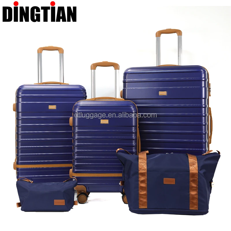 Luxury  New Style Design Carry on Set of 3 Pcs ABS PC Luggage Set for Girls Hard case Lightweight Suitcase Maletas De Viaje