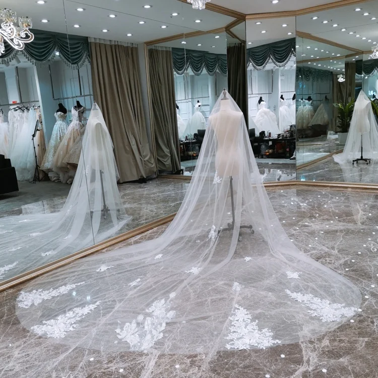 plain mantilla veil