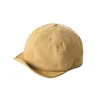 Giallo (cappellino da baseball in denim/visiera corta e piatta/prodotto di tendenza 2026)
