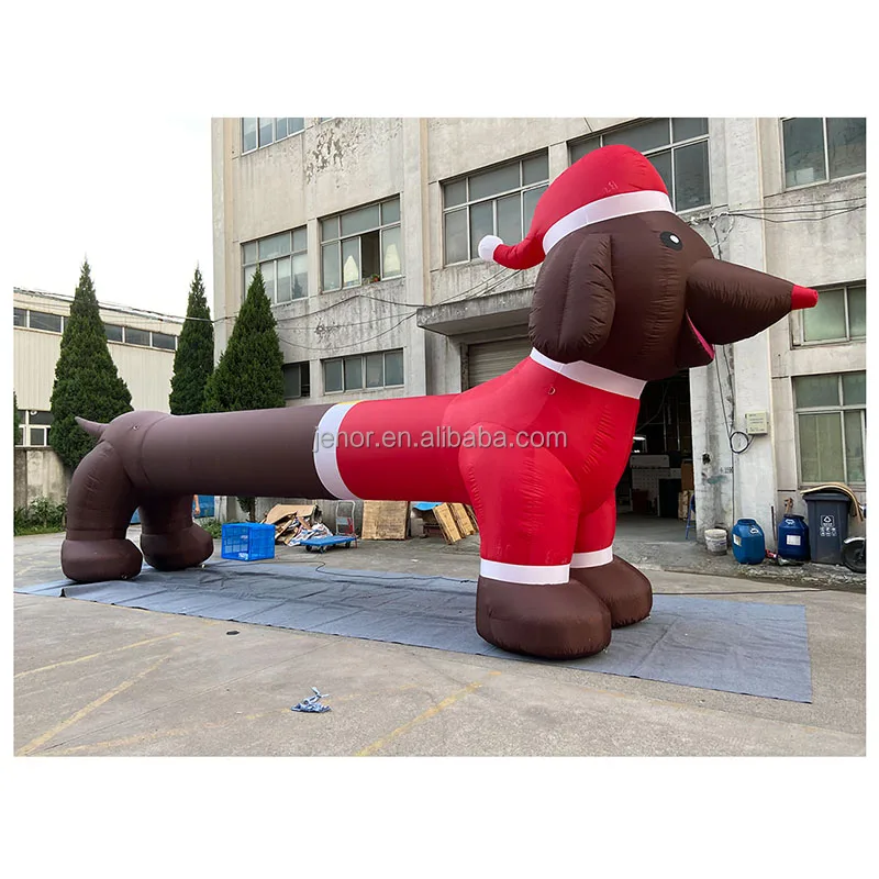 Christmas Decoration Giant Inflatable Weiner Dog With Long Body