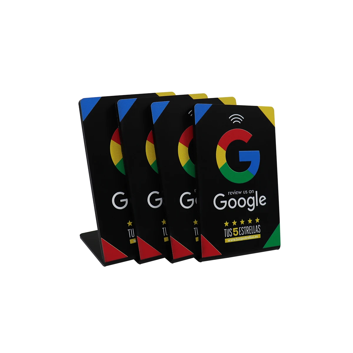 NFC Table Display QR Code Scanning Spot Wholesale Google Review Menu RFID NFC Stand Tabletop Menu Display Stand