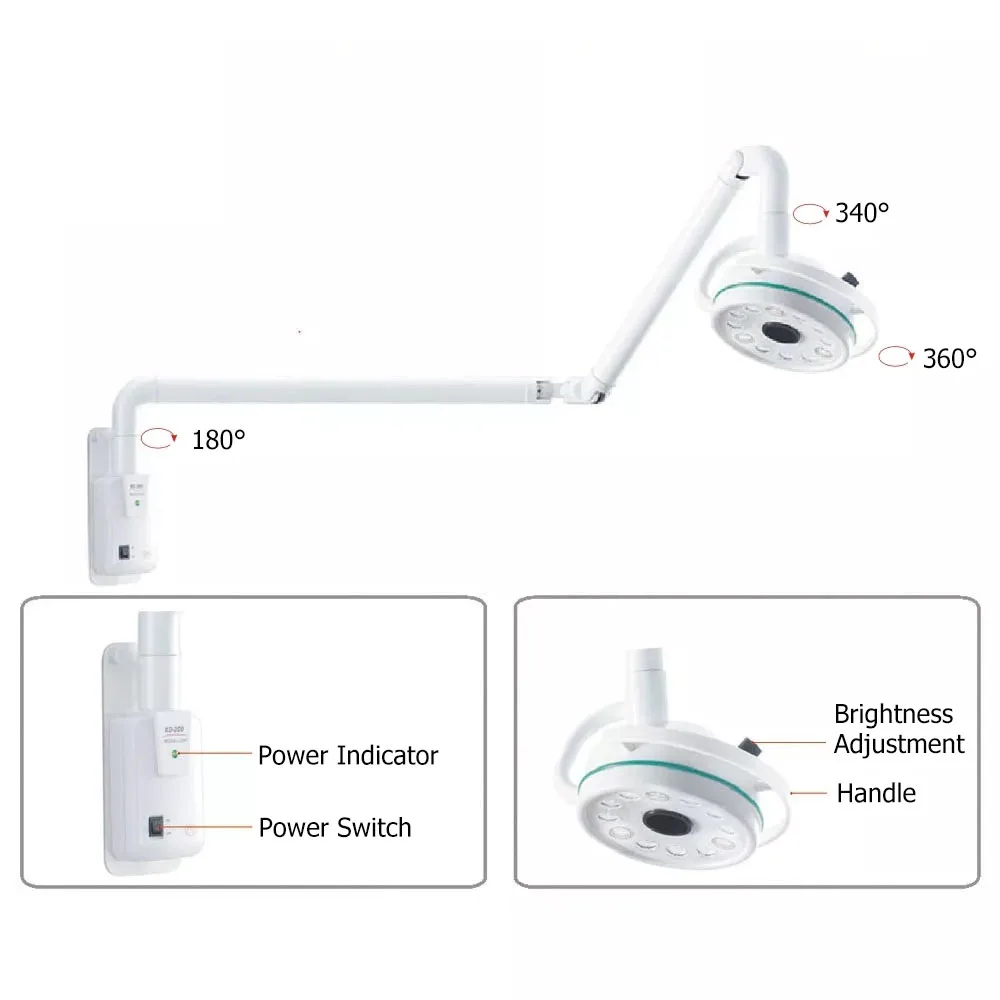 Wall Mounted Shadowless Operating Lamp -Oxyaider