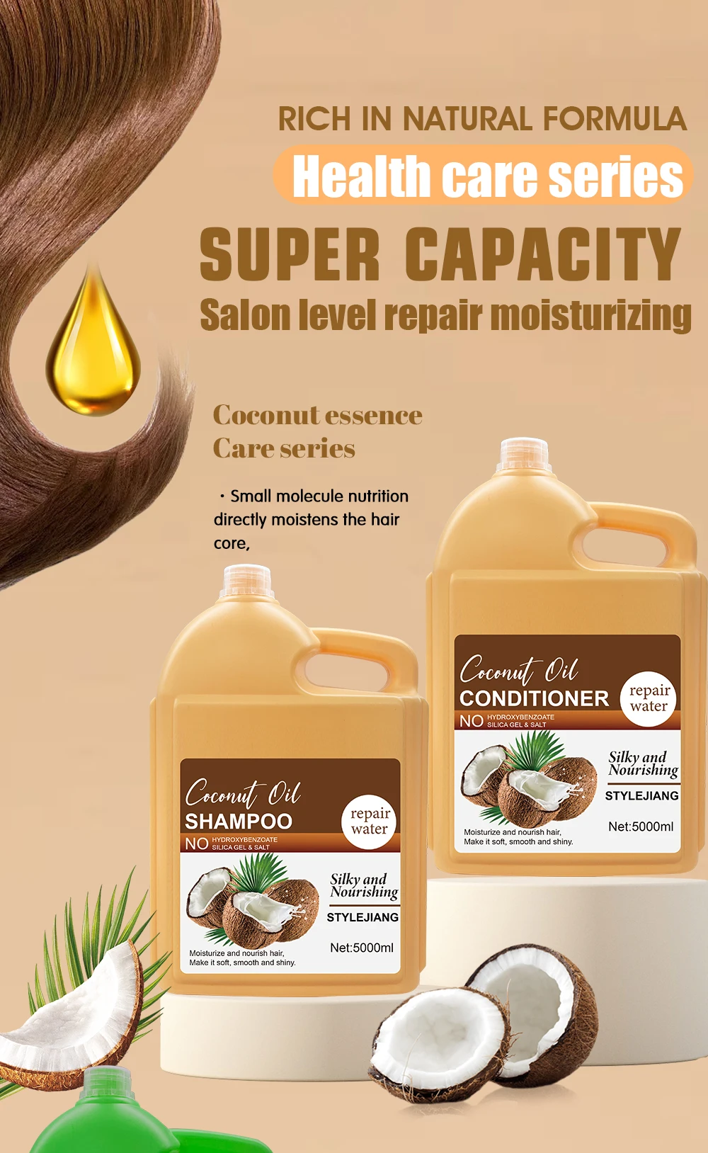 Wholesale Big Capacity Hair Shampoo Conditioner Hair Hotel Mall Salon ...