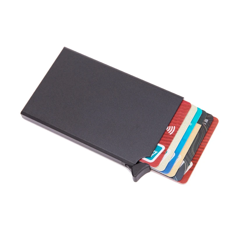 High Quality RFID Blocking Card Wallet Anti Scan Metal Card Holder