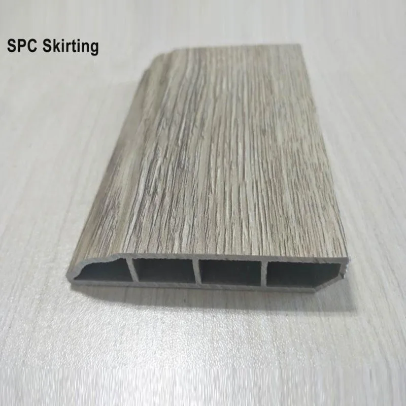 Waterproof Base Board Decorative SPC Skirting 80mm Vinyl Flooring Tiles Accessories