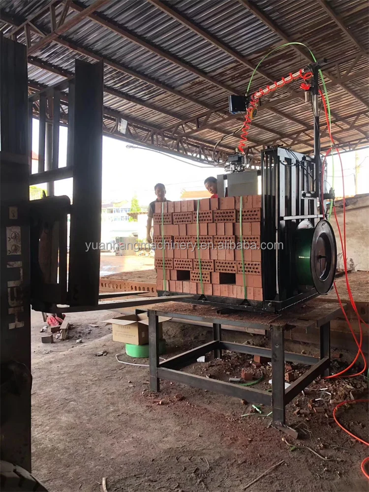 Automatic Pallet Strapping Machine Brick Wrapping Machine Palletizer Pallet Stretch Strapping Machine