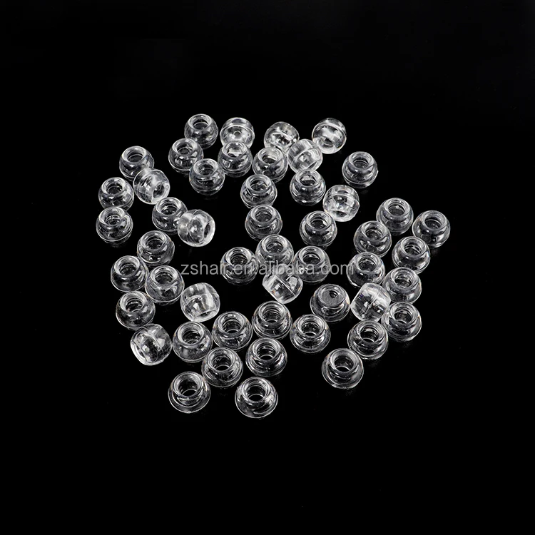 50pcs Clear Transparent Pony Hair Barrel Acrylic Medium Size 11x8mm Hole  Hair Styling Crafting Beads for Braids Braiding Raindrop -  Hong Kong