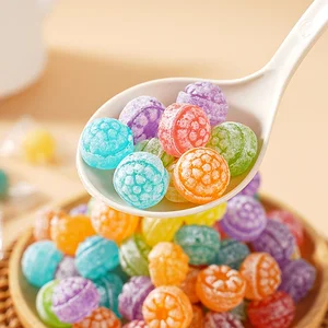 Fruit-Flavored Hard Candy Individually-Wrapped Snacks for Weddings Refreshing Leisure Foods Coated Decoration Bulk Packaging