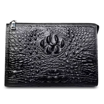 crocodile handbag genuine leather clutch bag for men