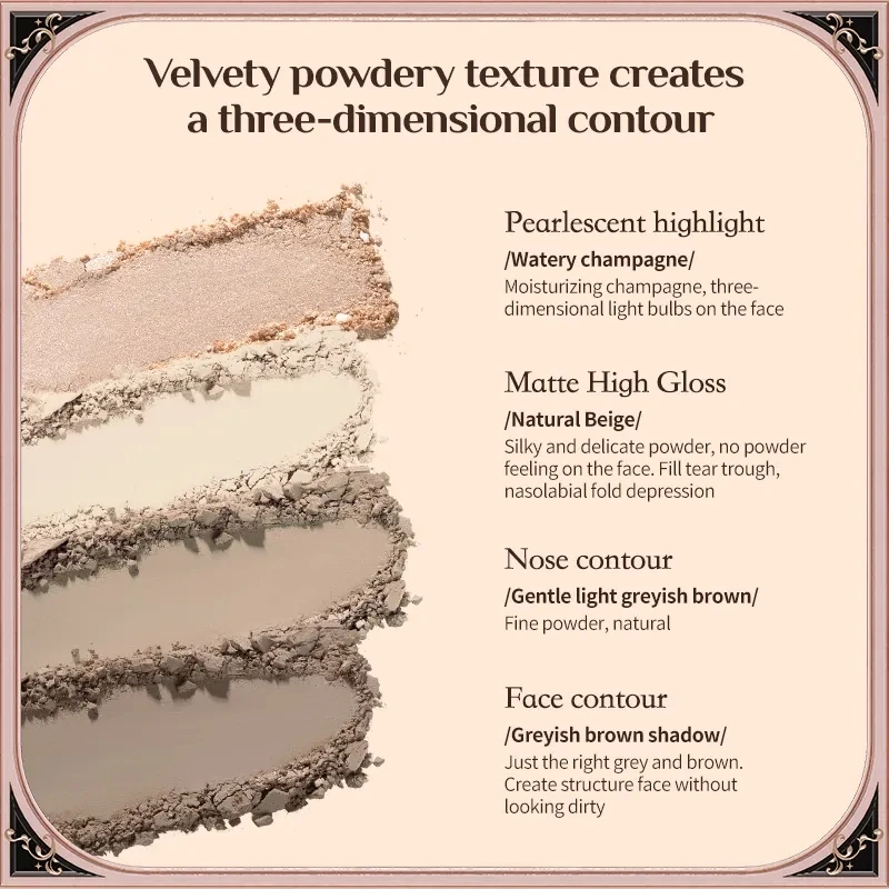 Flower Knows Chocolate Wonder-Shop Cosmetic Brush Face Brush Highlighter  Bronzer Contour Soft Makeup Brush