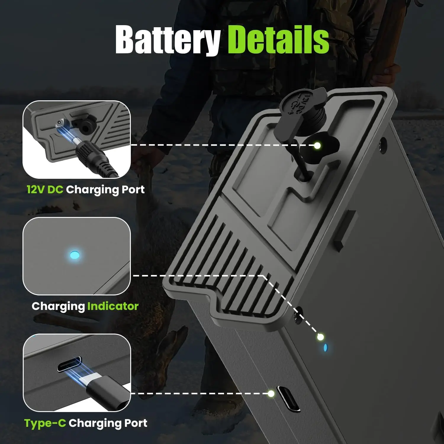 Rechargeable Battery Pack For Tactacam Reveal Trail Cameras Battery