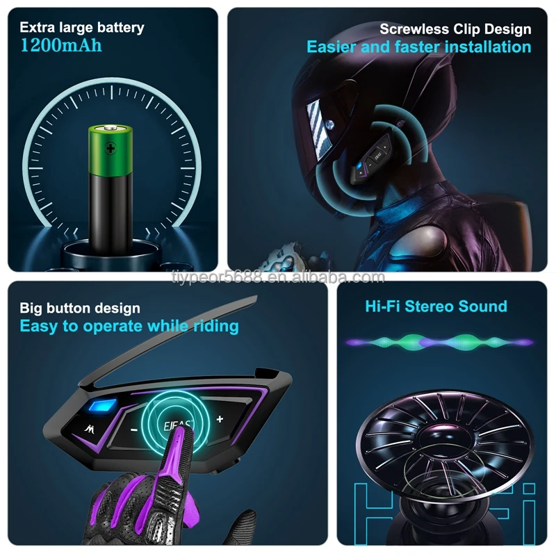 product tiypeor ejeas 8 riders ms8 mesh group motorcycle helmet mesh group intercom off road intercommunicator-10