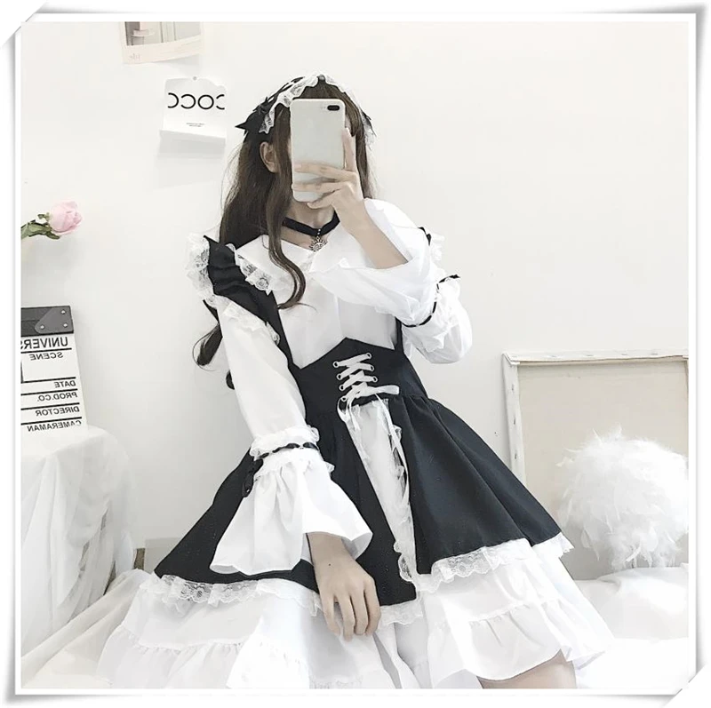 Shop Our Women Maid Outfit Anime Long Dress Black And White Shop Our Women Maid Outfit Anime Long Dress Black And White