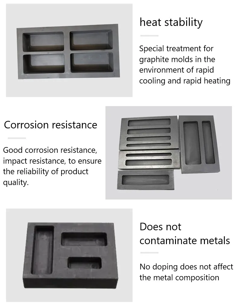 Ingot Molds Thermal Stability Fast Cooling Heating Graphite Mold