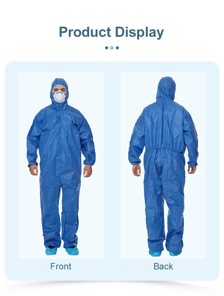 Disposable En14116 Type 5b 6b Flame Retardant Sms Coverall Antistatic