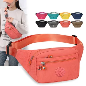 Custom Logo Large Capacity Anti-Theft Outdoor Waist Bag Travel Sport Shoulder Crossbody Waterproof   Fanny Pack for Women