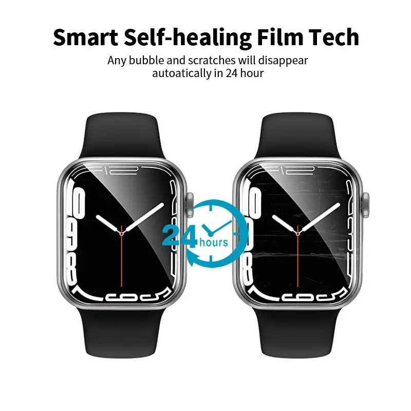LFD901 Smartwatch Hydrogel 3D Screen Protector Guard Film Watch 41mm 45mm 42mm 44mm for Apple Smart Watch for Iphone Tpu Film
