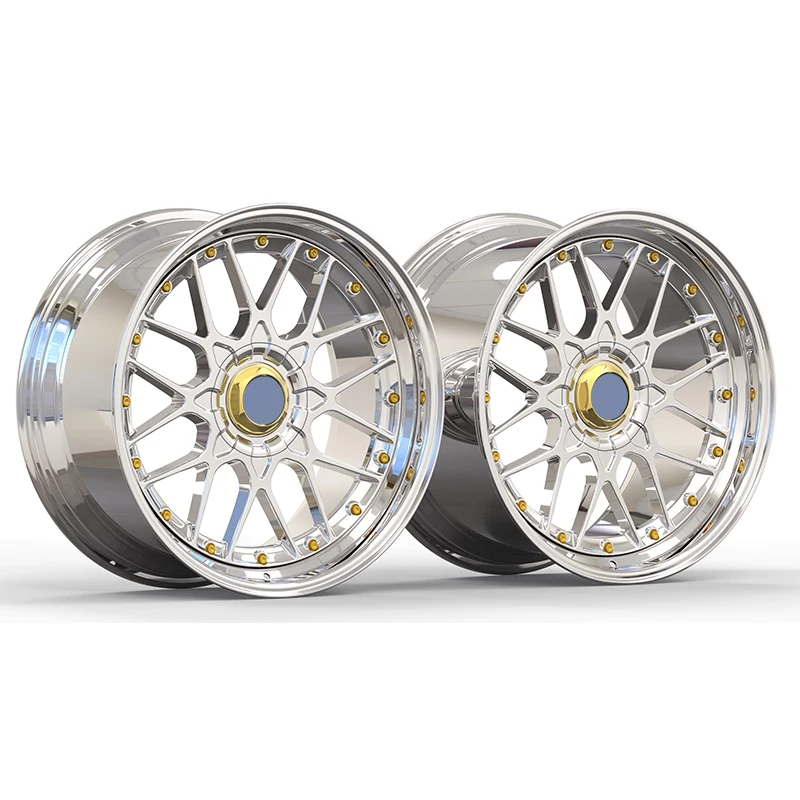Customized Luxury 2-piece Forged Alloy Wheels, Suitable for High-end Forged Racing Wheels 5x112 5x120 5x130 manufacture