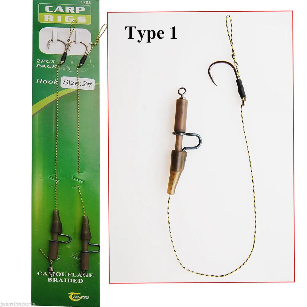 Types of Factory Price Carp Fishing Hair Rigs Braided Thread 8340 Hook  with Fishing Accessories Tackle Ready to Ship