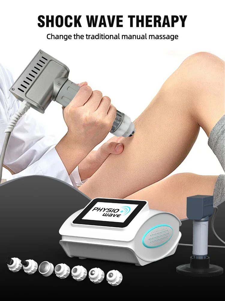Factory Direct Portable SWT Physio Shockwave Therapy Device Aluminum Case Compact Design for Muscle Bone Healing Sports Injury