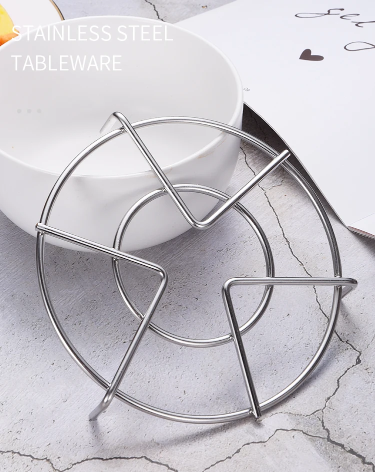 Heavy Duty Round Durable Multi-functional Eco-friendly Metal Steam Water Separation Cookware Rack 1