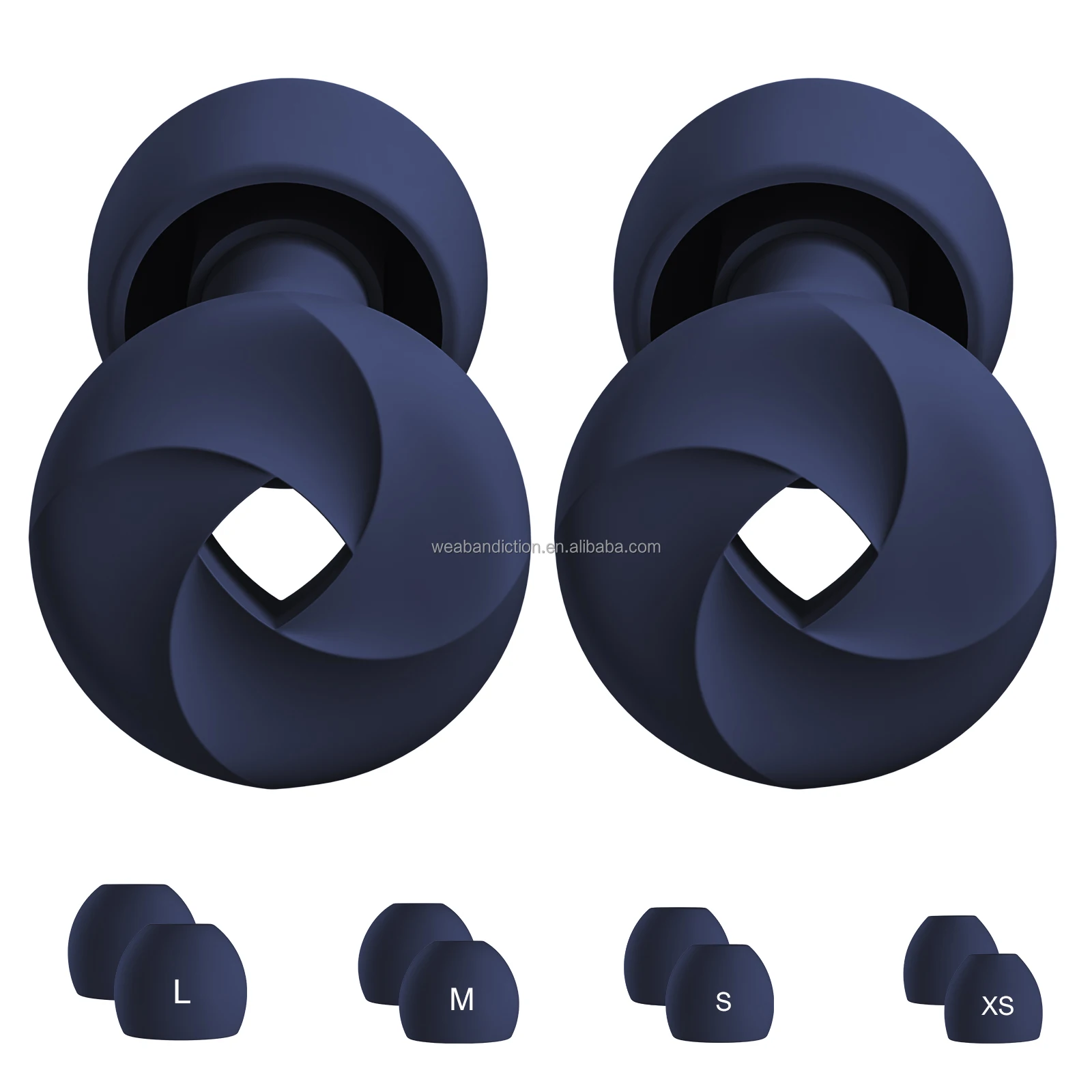 Custom Logo Ergonomic Sleeping Earplugs Box for in case Sleeping Silicone Reusable Gel Noise Cancelling Soft Ear Plug