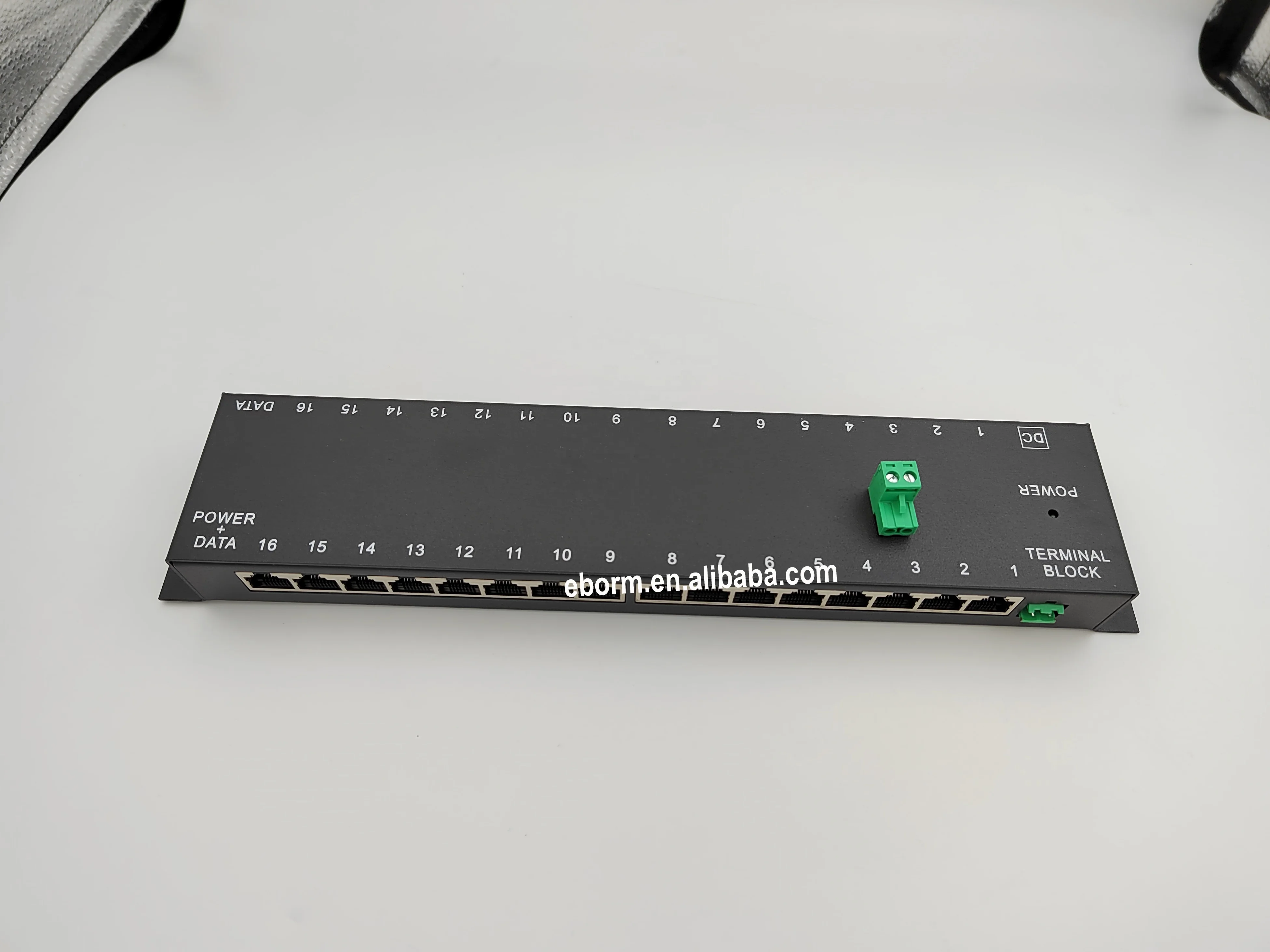 16port Gigabit 1.25A POE Injector Rack Mount 1000 Mbps RJ45 Ethernet ...