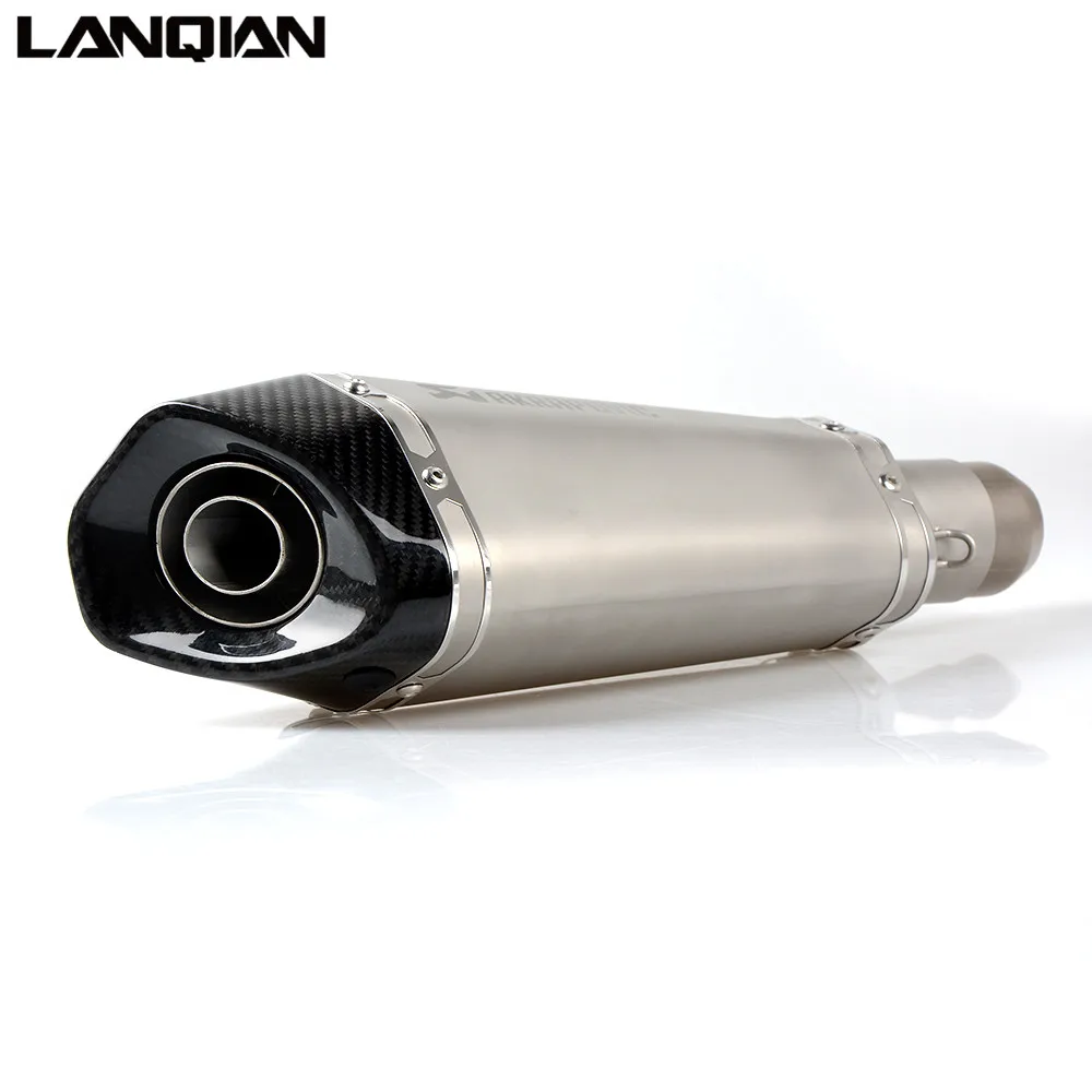 
Универсальный глушитель выхлопной трубы 36-51 мм для мотоцикла, глушитель выхлопной трубы для скутера, кроссового велосипеда для KYMCO Triumph Aprilia DUCATI 