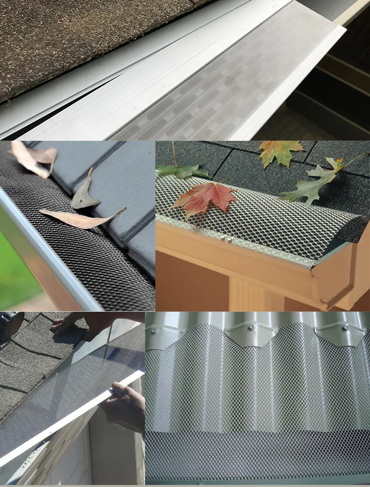 Customized Perforated Metal Aluminum Mesh Extruded Rain Gutter System