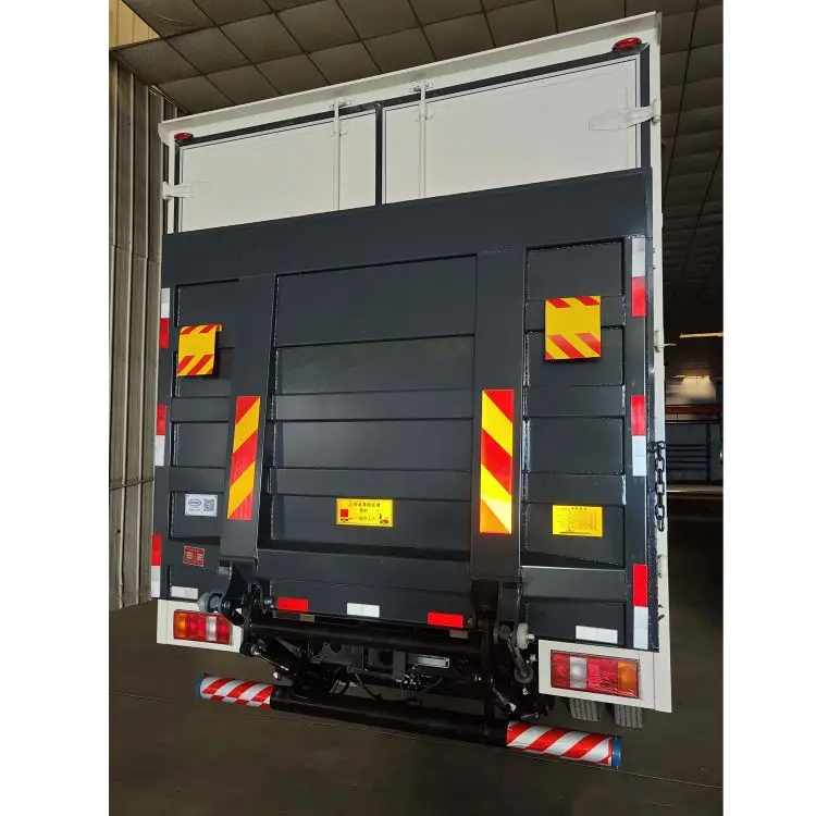 New Dongfeng and Jiefang Truck Model Vehicle Dump Body Box Steel Flat Bed with Lift Tailgate Available for Sale