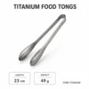 Pinces alimentaires grises 230 mm