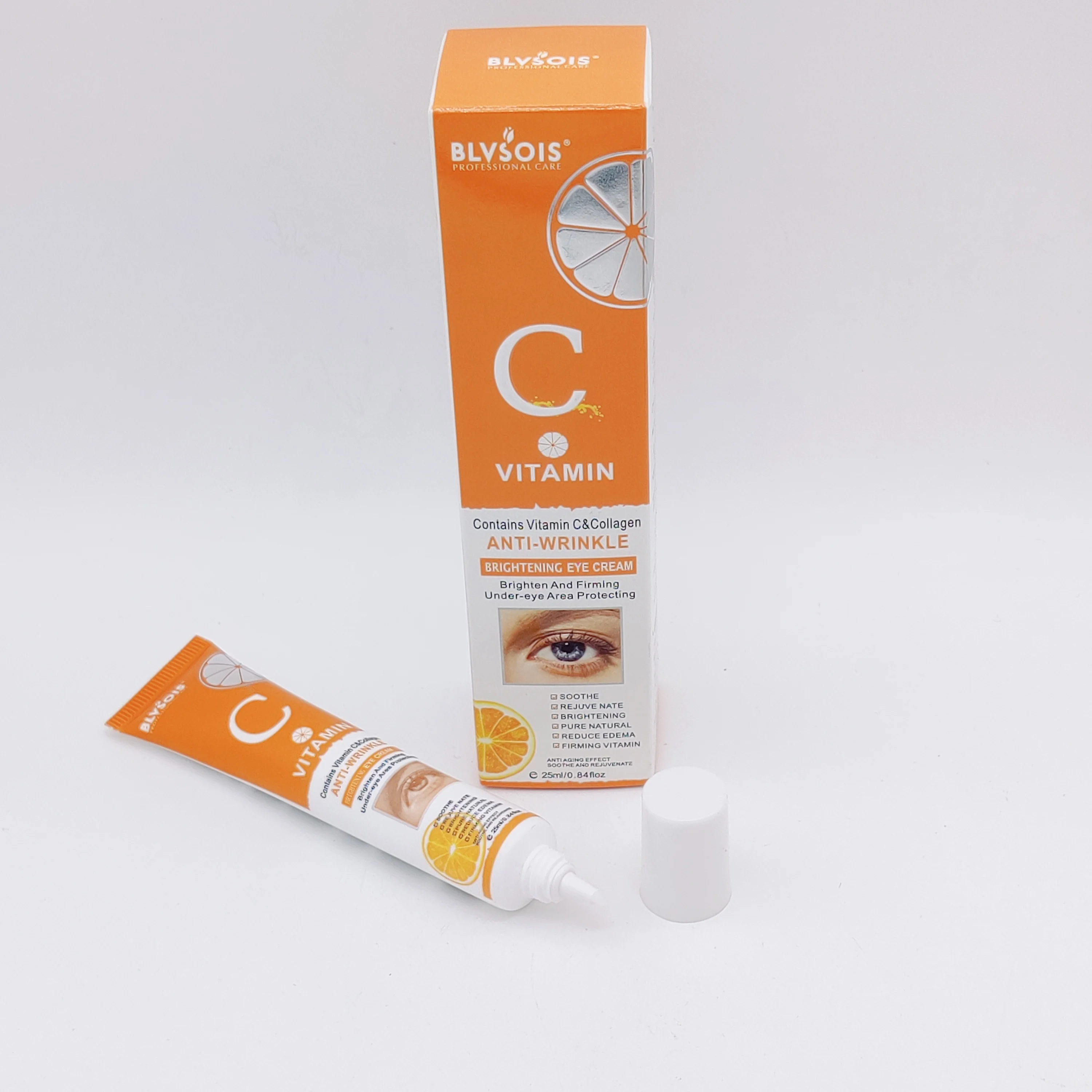 BLVSOIS Vitamin C Remove Dark Circles Bag Wrinkle Eye Cream Support ODMOEM Anti Aging Eye Cream