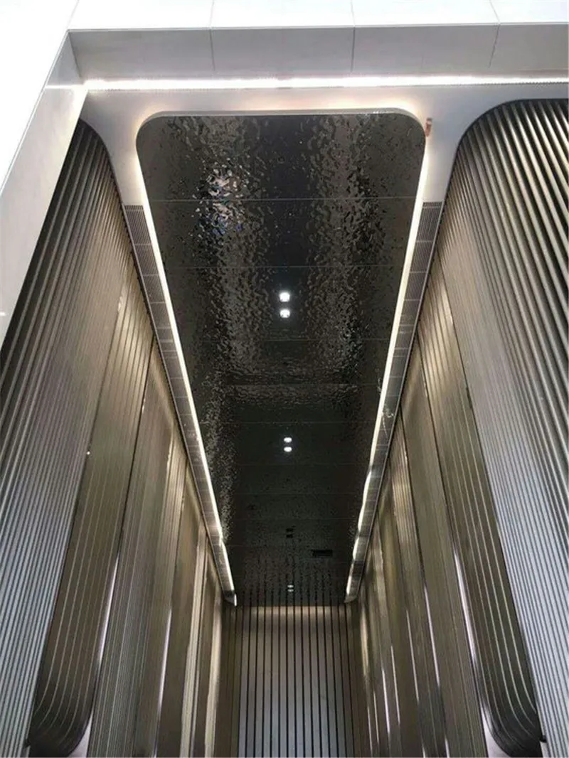 갤러리 반사 천장 포함 물 리플 스테인레스 스틸 시트