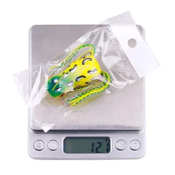 For FO022 5cm 11.4g Artificial Soft ABS Top Water Frog Lure with Long Skirt Tail for Saltwater Fishing – Soft Lure – view 4