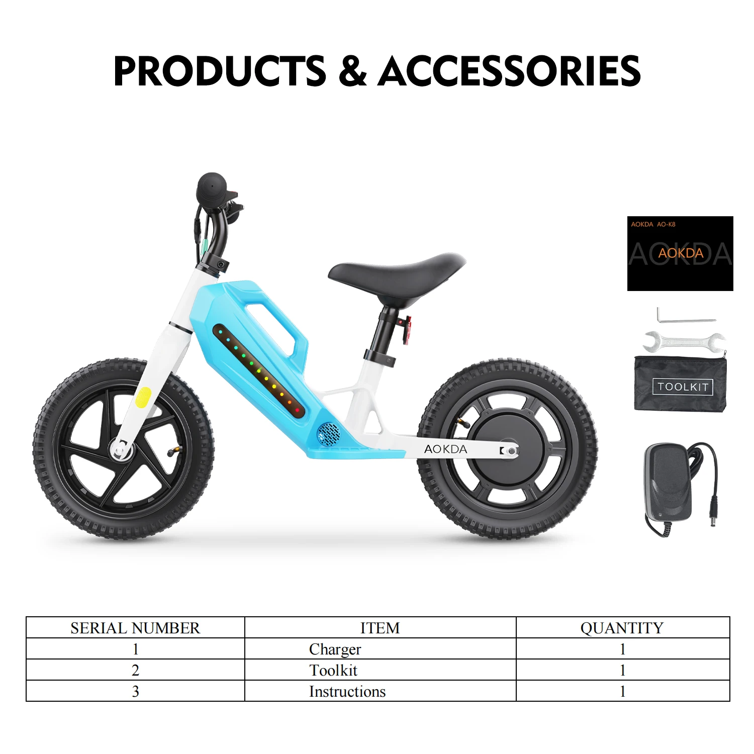 Aokda 180w Electric Balance Bike For Toddlers Best Electric Bikes