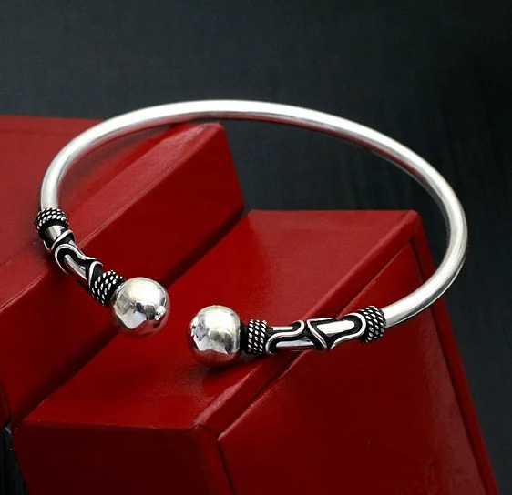 アクセサリー Italy 925 balls cuff bangle Amazon.com: RUBYCA 10pcs Silver Tone Bangle Bracelet Screw
