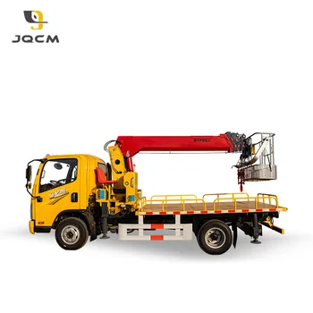 JQCM Factory 6.3 Ton 16 Ton Hydraulic Truck Mounted Crane Straight Boom Telescopic Crane