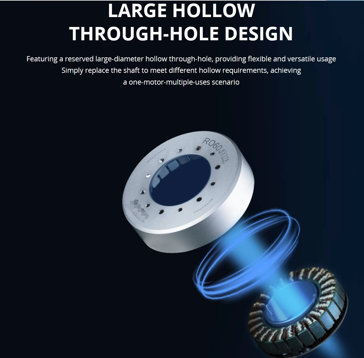 Rotor Frameless Torque Motor, BLDC, IE3, 100W, 0.4Nm - detail 8