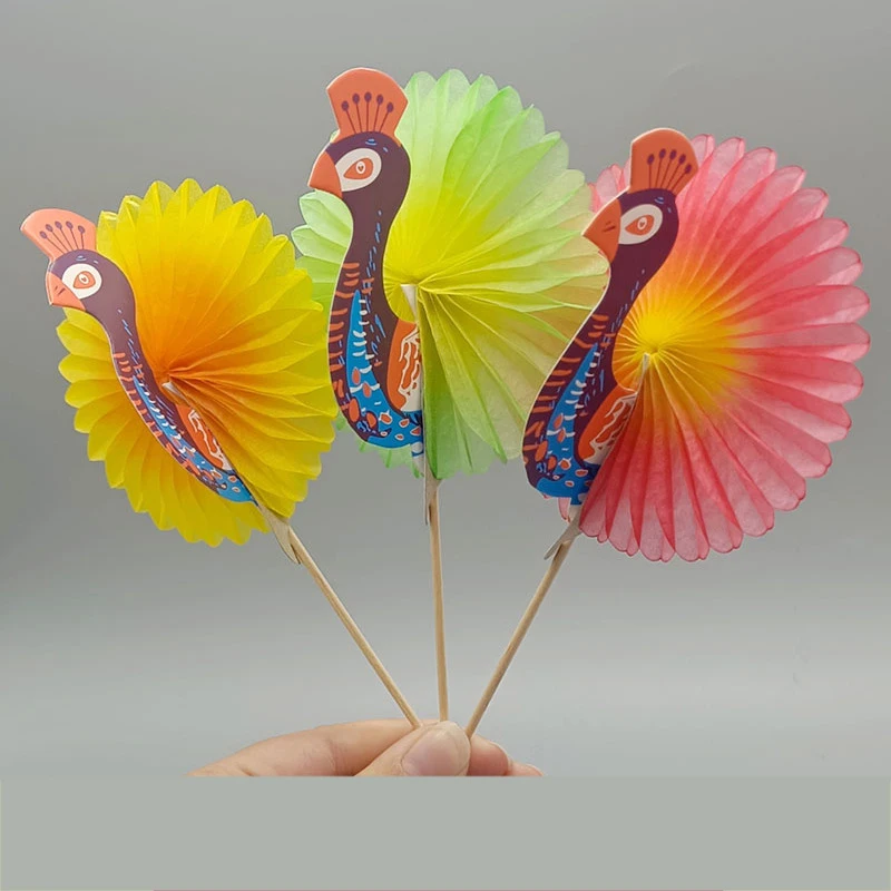 100 Ombrellini Cocktail Con Tema Tropicale – Ananas, Fenicotteri 3D E Frutta, Perfetti Per Feste Estive E Matrimoni