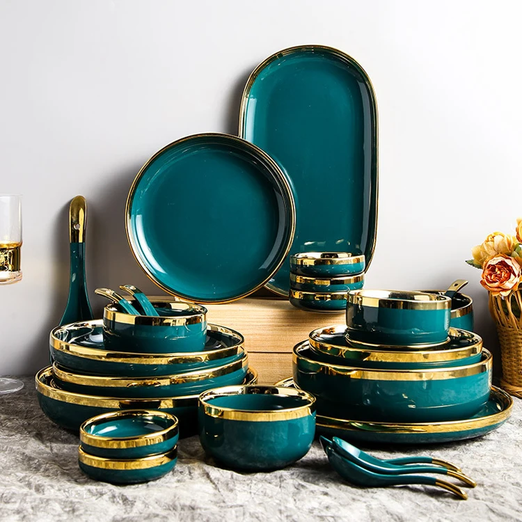 Verde Emerald Green Luxury Dinnerware Set