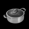 Olla para sopa plateada de 24 cm con tapa
