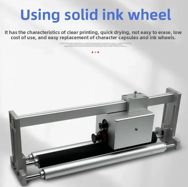 RY1100 Electric Automatic Friction Ink Wheel Date Coding Machine (600mm Rack Length) 220V for Cartons & Paper Packaging 2