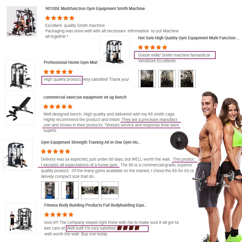 Home & Gym Use Multi Gym Machine Equipment Functional With Trainer Smith Multi Function Small Deep Squatting Smith Machine