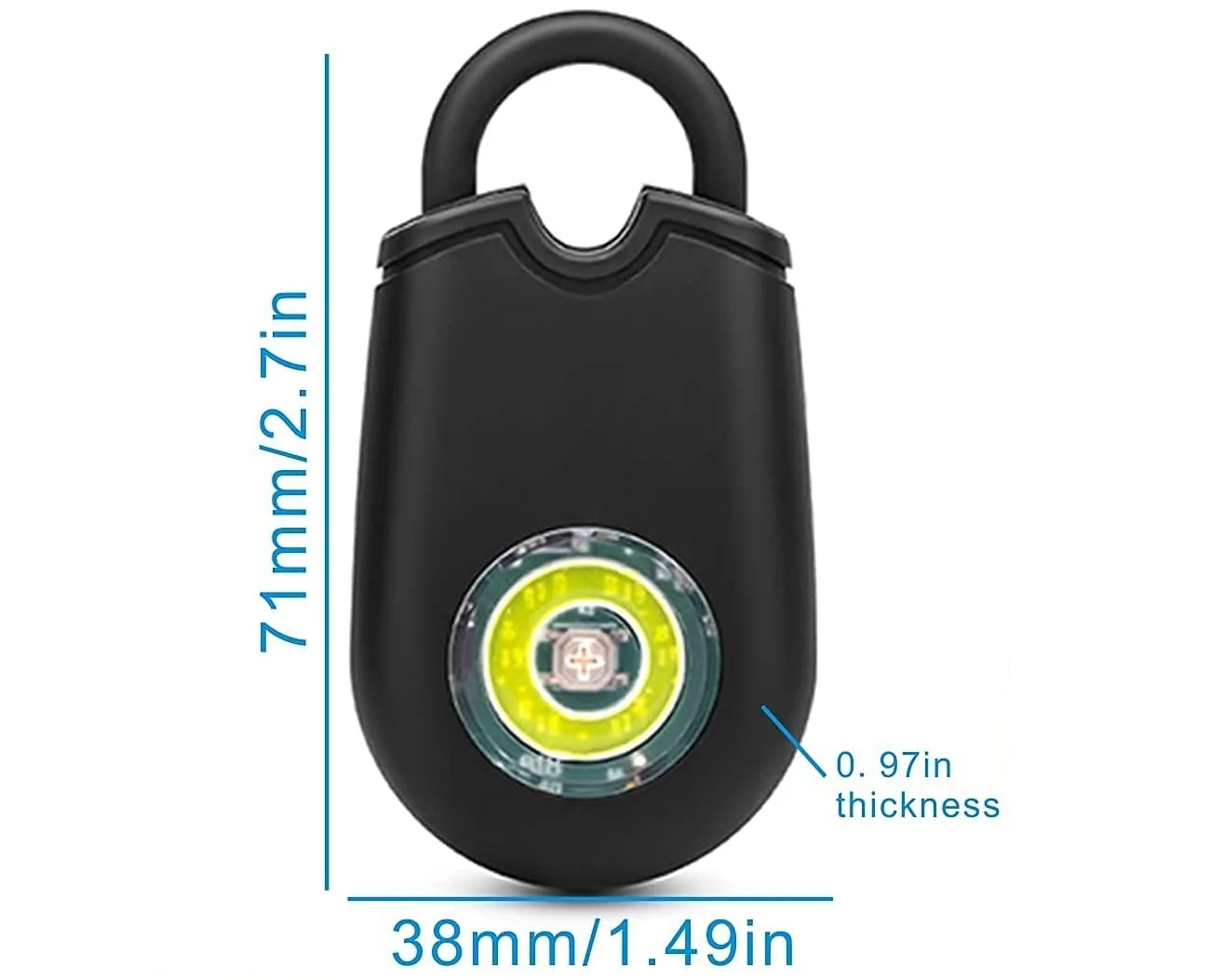 Top Selling Loud Siren 125db Flashing Light Self Defence Alarm